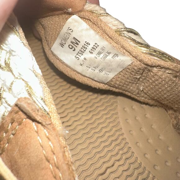 Sperry Tan Woven Leather Thong Flip Flop Sandals Size 9 Comfort Casual Beach - Picture 5 of 9